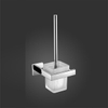 BLACK WALL MOUNTED STAINLESS STEEL TOILET BRUSH WITH HOLDER