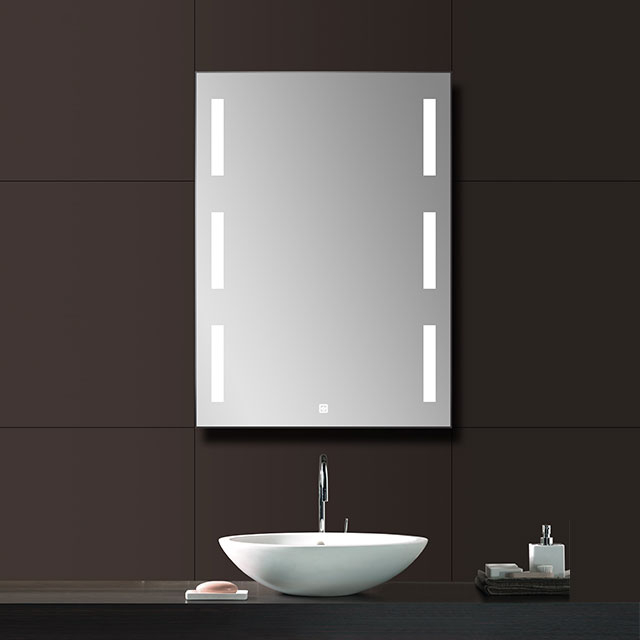 GUANGDONG IP44 CE CERTIFIED RECTANGULAR BACKLIT LED BATHROOM MIRROR