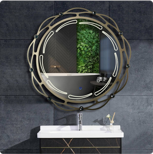 Zhuotai LED Bathroom Mirror with Metal Frame Decoration
